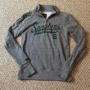 Michigan state Spartans quarter zip
